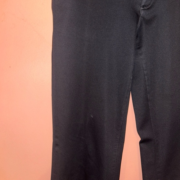 LUCY Womens Sz 6 Black Straight Leg Active Anytime Zip/Snap Front Wide Leg Pants - Picture 3 of 9